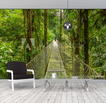 Bild på Hanging bridge in Costa Rica
